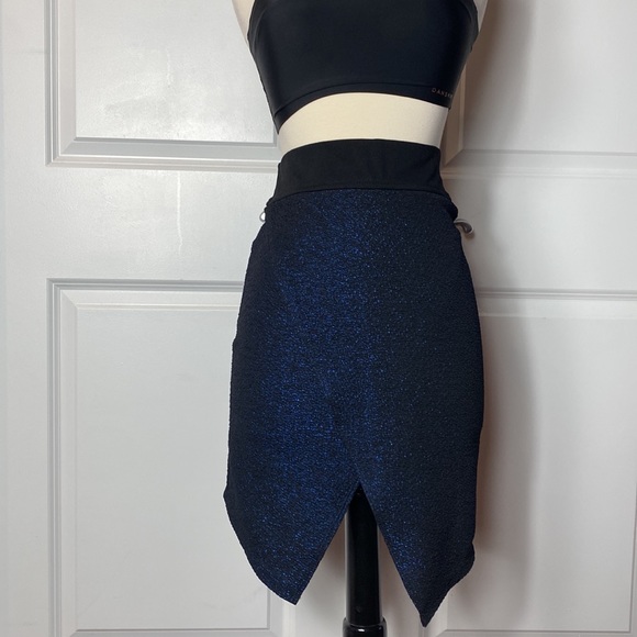 Sophie Rue blue navy sparkly skirt - Picture 2 of 12
